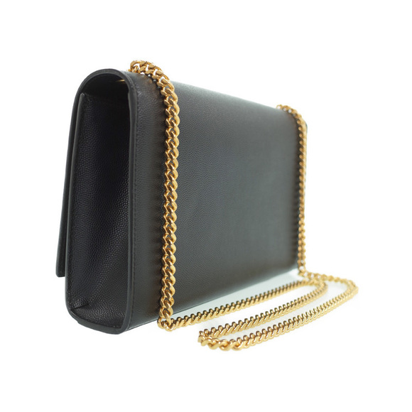 Saint Laurent Paris Classic Kate Satchel Chain Shoulder Bag Black - Picture 2 of 9